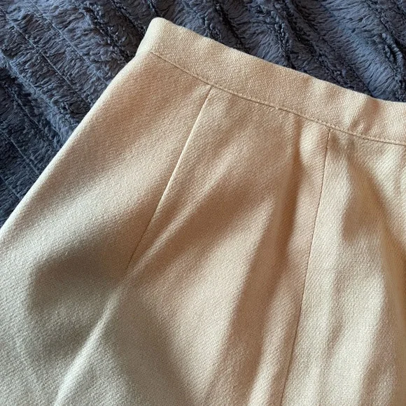 Elegant Tan Midi Skirt